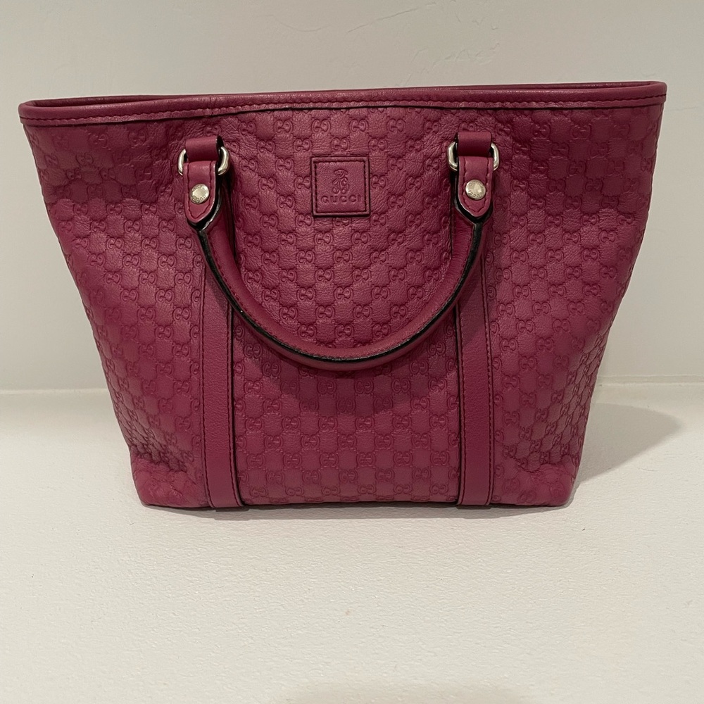 Gucci Guccissima Micro GG Leather Tote